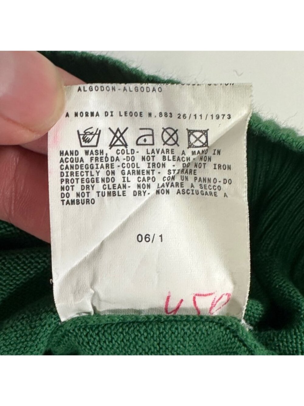VTG D&G Dolce & Gabbana Cotton Knit V-neck Sweater Lightweight Pullover Mens XL - Picture 9 of 13